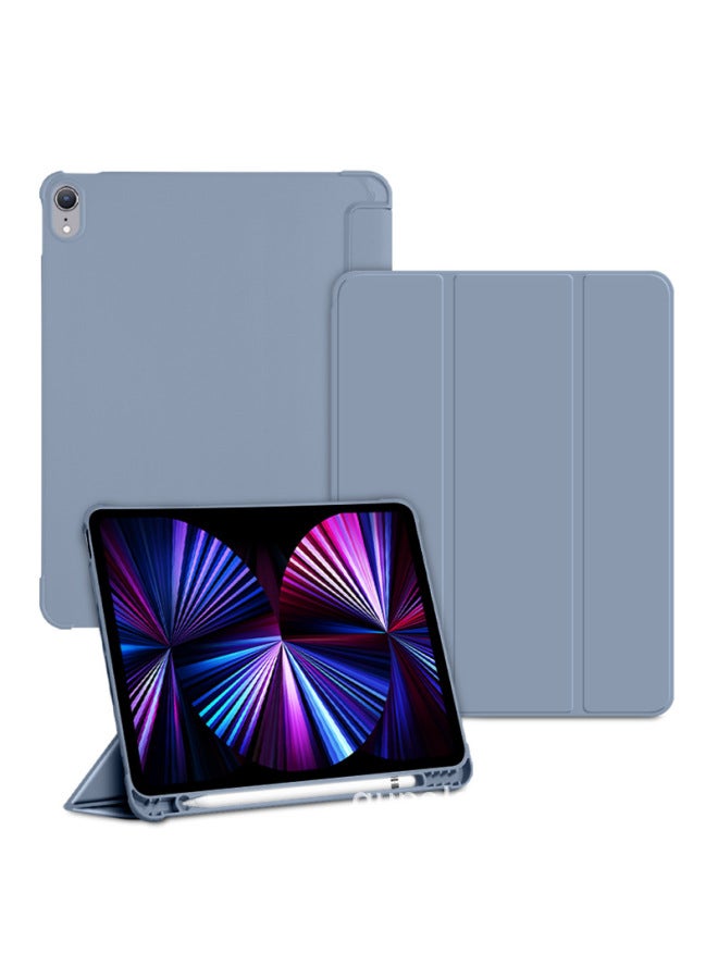 Digital Computer/ipad Protective Case - Ultra-thin Transparent Frosted Design Full Body Protection For Your Device-Color:Smoothed Clothes Purple (solid Color Bottom Shell)-Applicable Model:Ipad10 Generation (10.9inch /2022)/ipad11 - Image 1